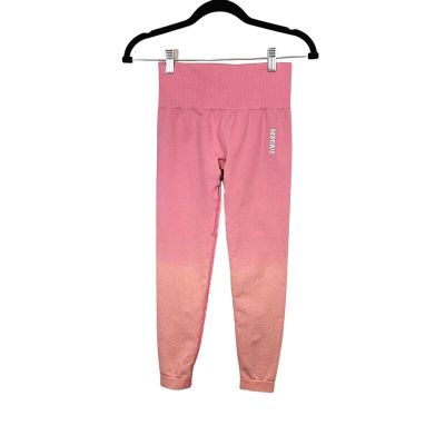 Gymshark Leggings Womens XS Small Pink Ombre Stretch Seamless Activewear Workout